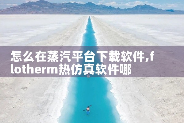 怎么在蒸汽平台下载软件