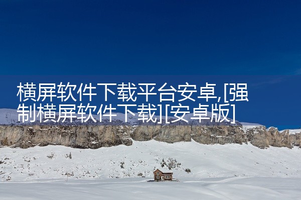 横屏软件下载平台安卓